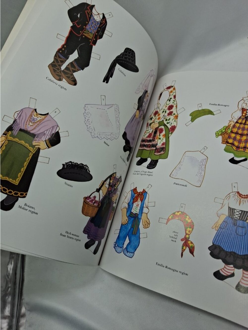 Vtg Italian Girl and Boy Paper Dolls Book 1993 Kathy Allert- Uncut - New - Picture 8 of 11